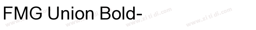 FMG Union Bold字体转换